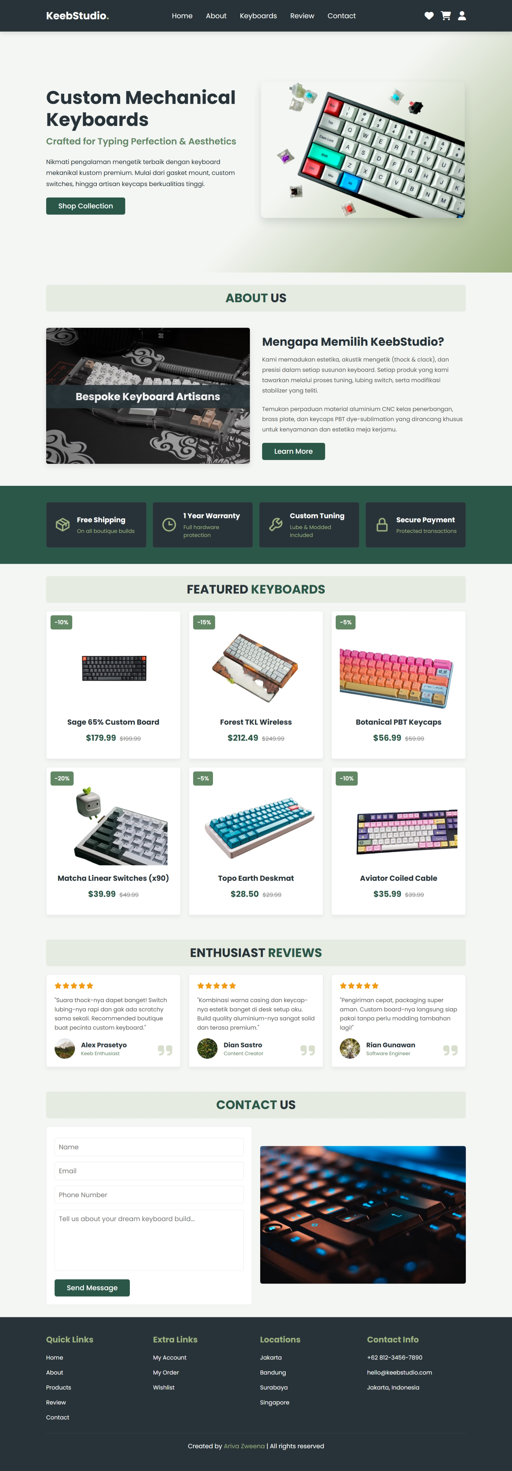 Keyboard Ecommerce Preview